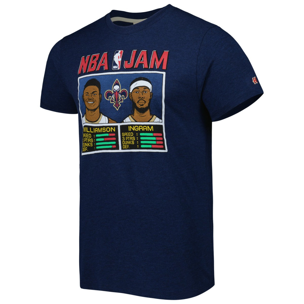 Navy Zion Williamson & Brandon Ingram New Orleans Pelicans Homage NBA Jam Tri-Blend T-Shirt | NBA