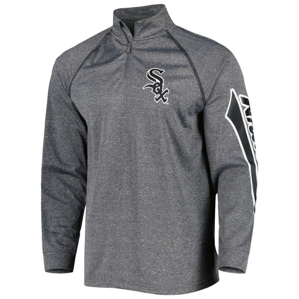 Chicago White Sox Stitches Wordmark Raglan Quarter-Zip Top - MLB Tops