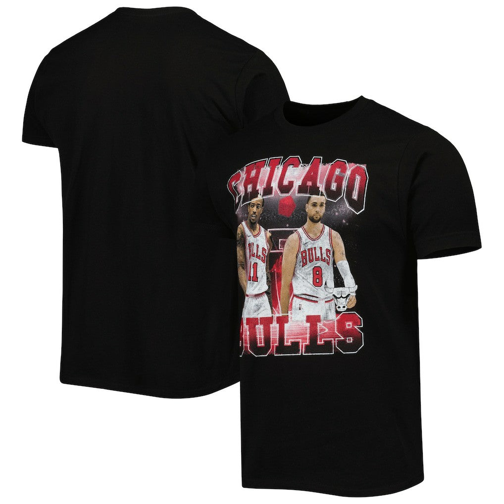 Black DeMar DeRozan & Zach LaVine Chicago Bulls Stadium Essentials Unisex Player Duo T-Shirt sale | NBA
