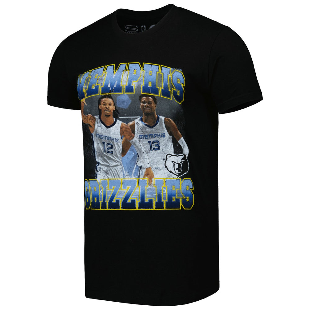 Black Ja Morant & Jaren Jackson Jr. Memphis Grizzlies Stadium Essentials Unisex Player Duo T-Shirt | NBA