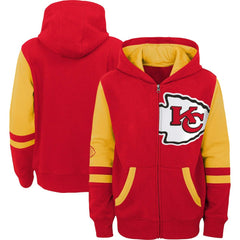 Kansas City Chiefs Preschool Stadium Color Block Full-Zip Hoodie | NFL Outlet