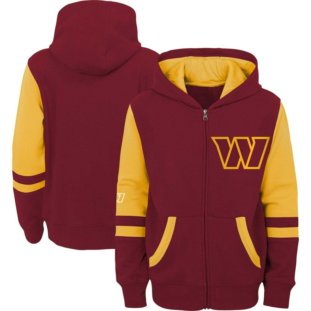 Washington Commanders Preschool Stadium Color Block Full-Zip Hoodie | NFL On sale