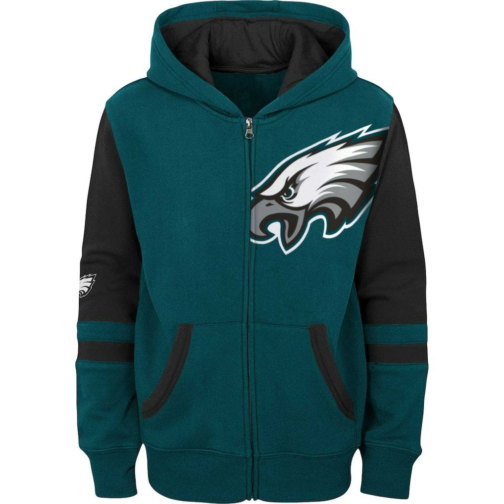 Philadelphia Eagles Preschool Stadium Color Block Full-Zip Hoodie | NFL US