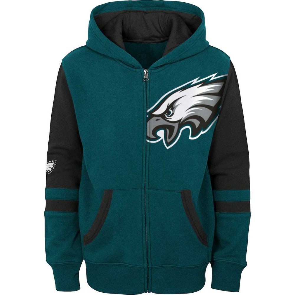 Philadelphia Eagles Preschool Stadium Color Block Full-Zip Hoodie | NFL US