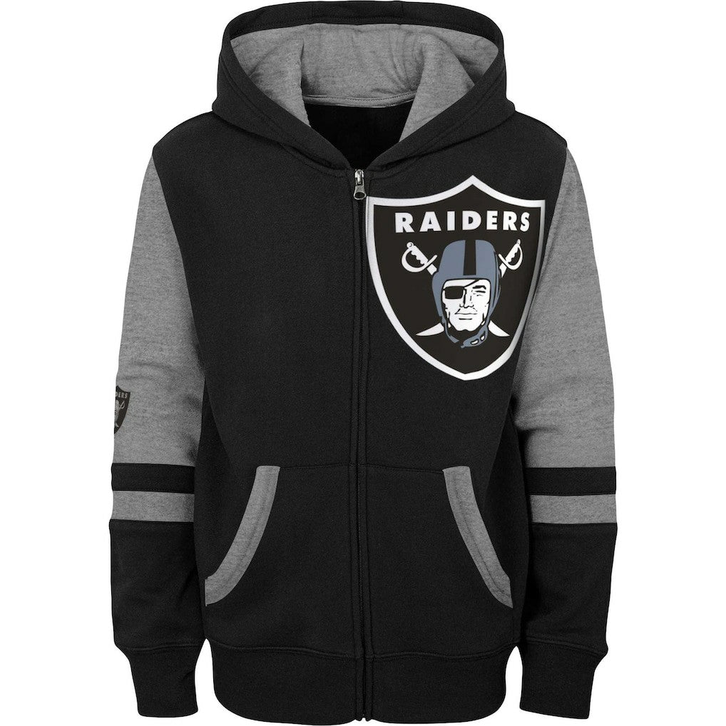 Las Vegas Raiders Preschool Stadium Color Block Full-Zip Hoodie | NFL Discount
