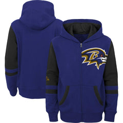 Baltimore Ravens Preschool Stadium Color Block Full-Zip Hoodie | NFL US
