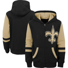 New Orleans Saints Preschool Stadium Color Block Full-Zip Hoodie | NFL On sale