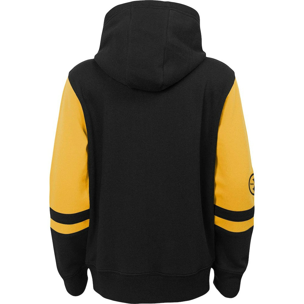 Pittsburgh Steelers Preschool Stadium Color Block Full-Zip Hoodie | NFL New