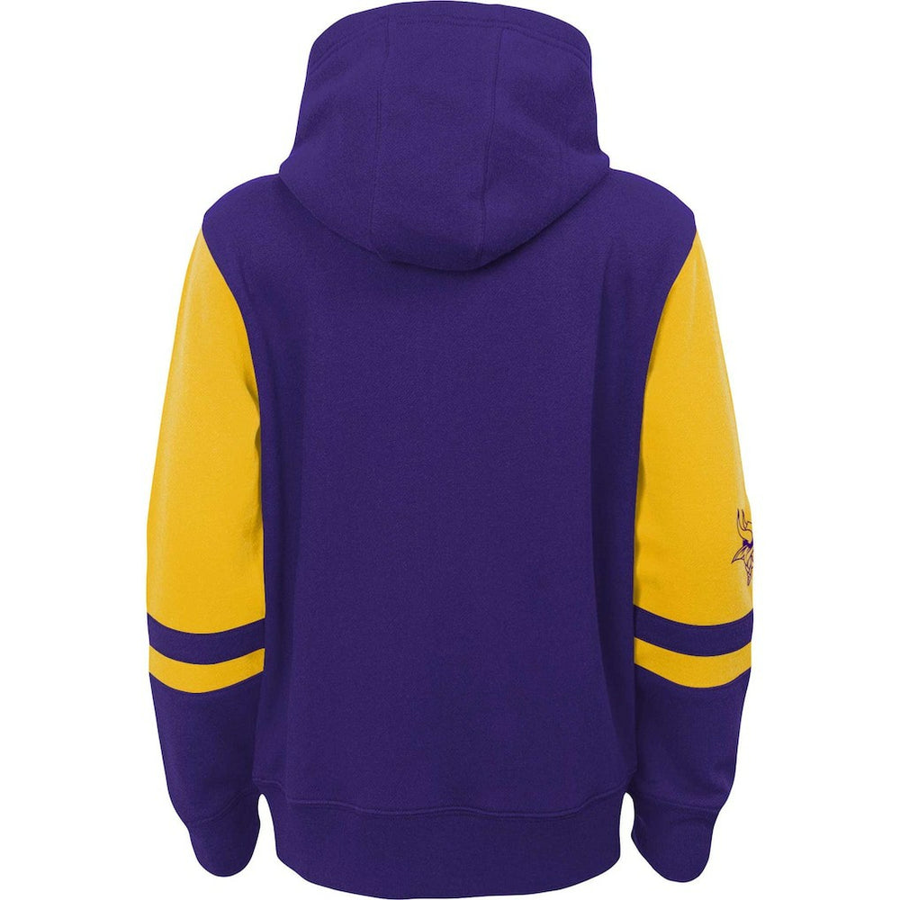 Minnesota Vikings Preschool Stadium Color Block Full-Zip Hoodie | NFL US