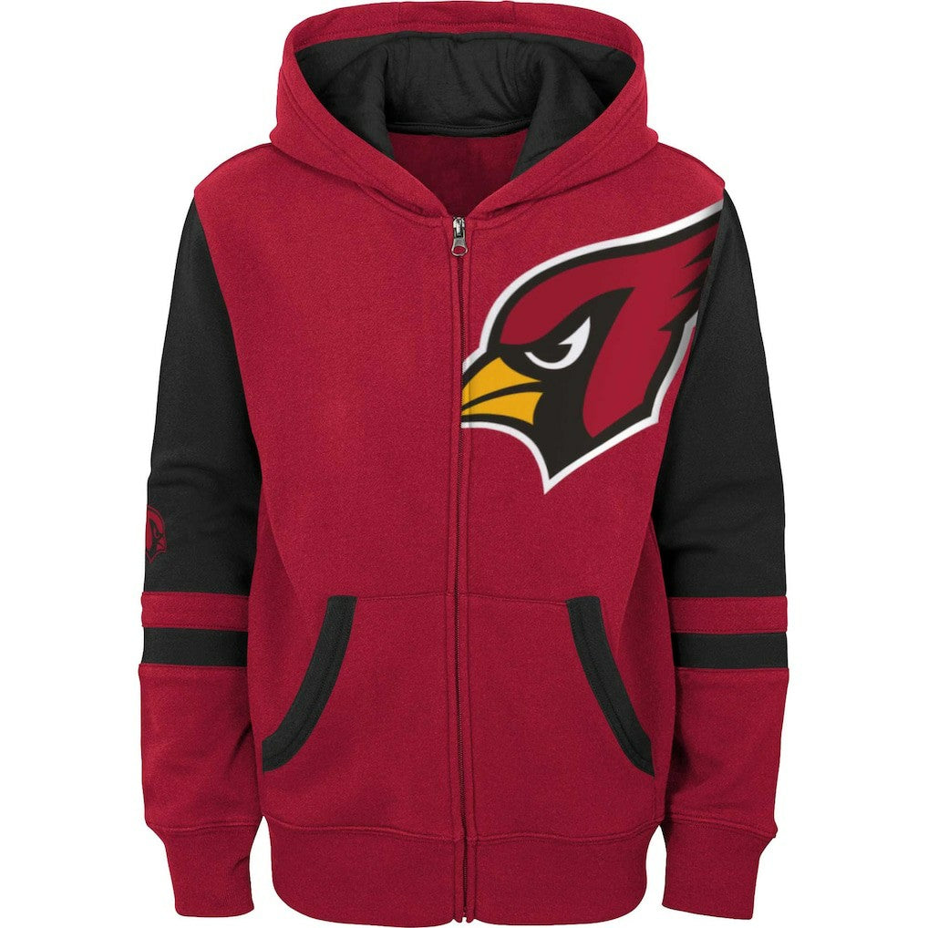 Arizona Cardinals Youth Colorblock Full-Zip Hoodie | NFL Outlet