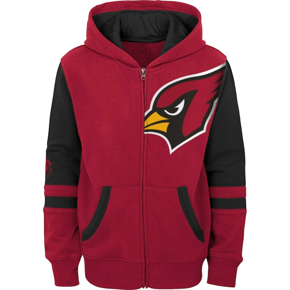Arizona Cardinals Youth Colorblock Full-Zip Hoodie | NFL Outlet