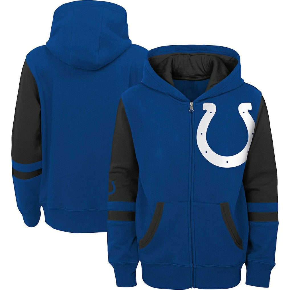 Indianapolis Colts Youth Colorblock Full-Zip Hoodie | NFL Near me