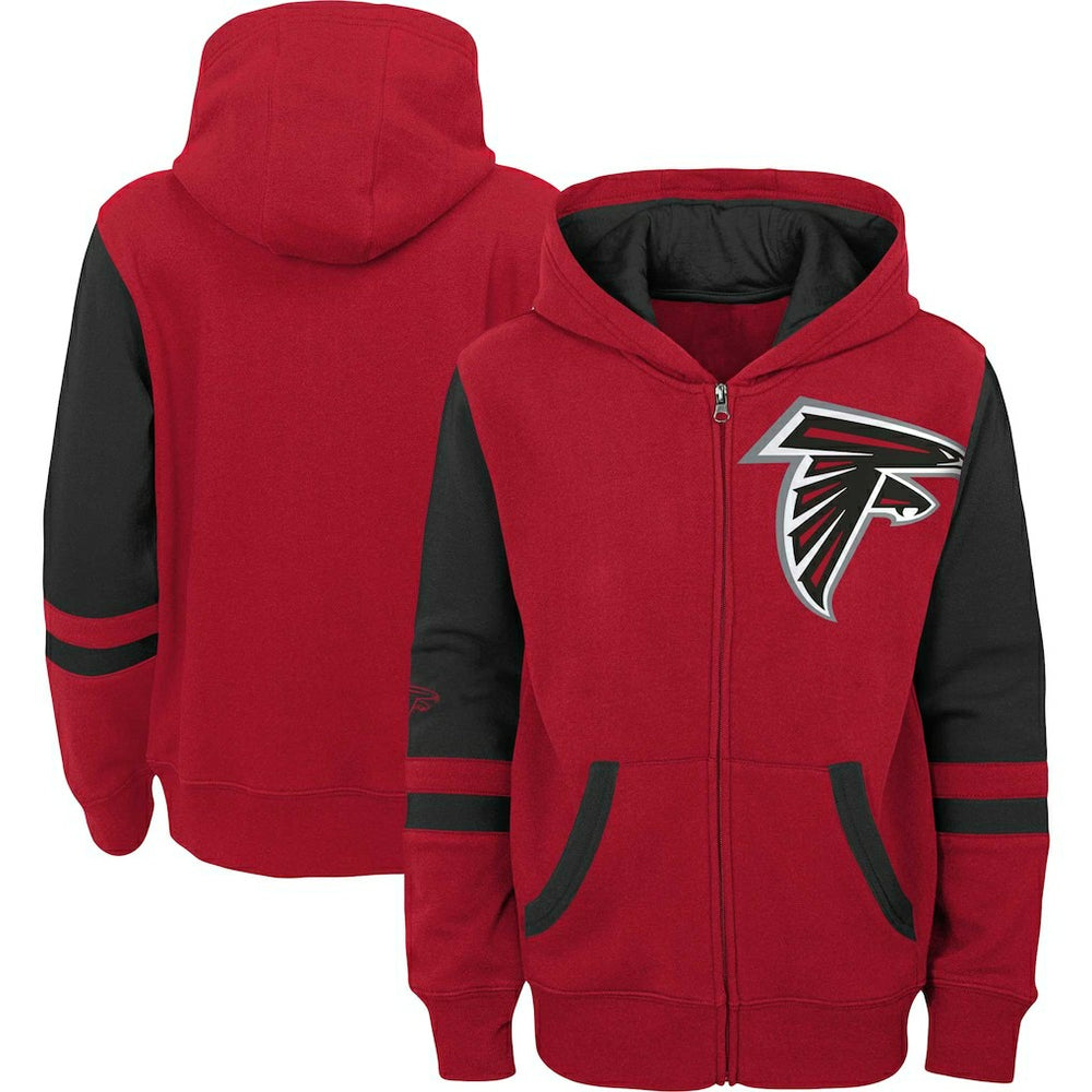 Atlanta Falcons Youth Colorblock Full-Zip Hoodie | NFL Discount