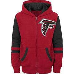 Atlanta Falcons Youth Colorblock Full-Zip Hoodie | NFL Discount