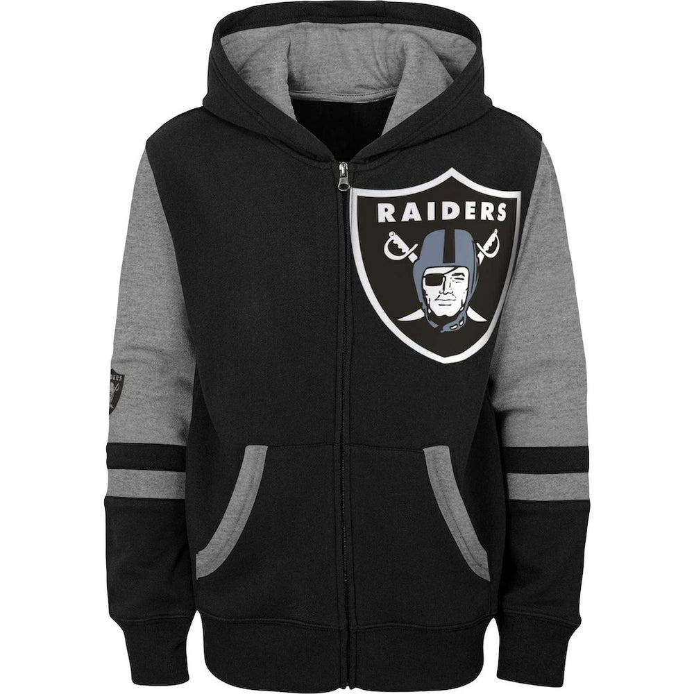 Las Vegas Raiders Youth Colorblock Full-Zip Hoodie | NFL Sale