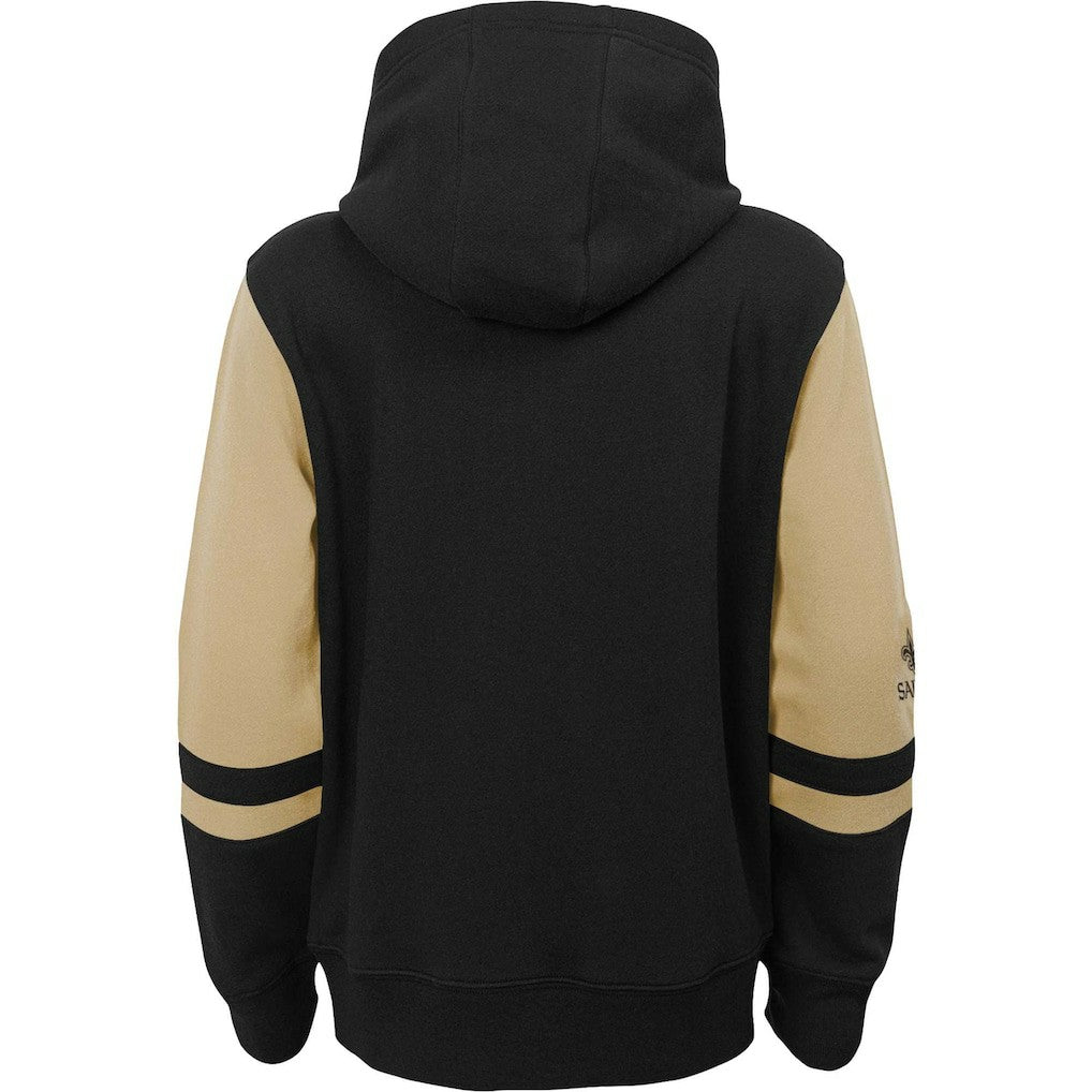 New Orleans Saints Youth Colorblock Full-Zip Hoodie | NFL New