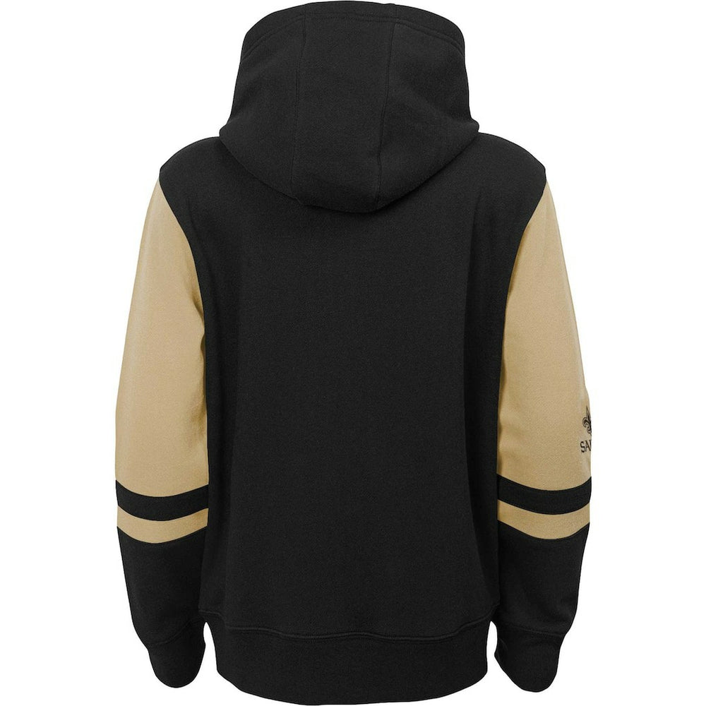 New Orleans Saints Youth Colorblock Full-Zip Hoodie | NFL New