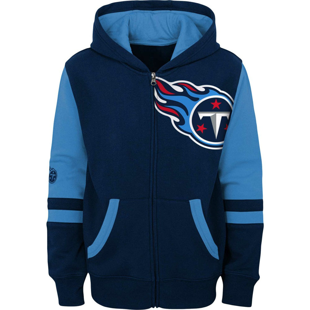 Tennessee Titans Youth Colorblock Full-Zip Hoodie | NFL Discount