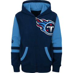 Tennessee Titans Youth Colorblock Full-Zip Hoodie | NFL Discount