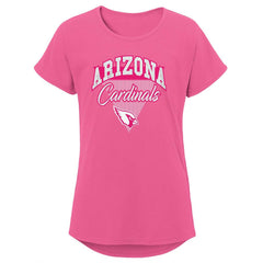 Arizona Cardinals Girls Youth Playtime Dolman T-Shirt | NFL On sale