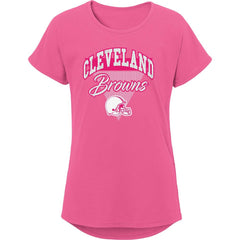Cleveland Browns Girls Youth Playtime Dolman T-Shirt | NFL Discount