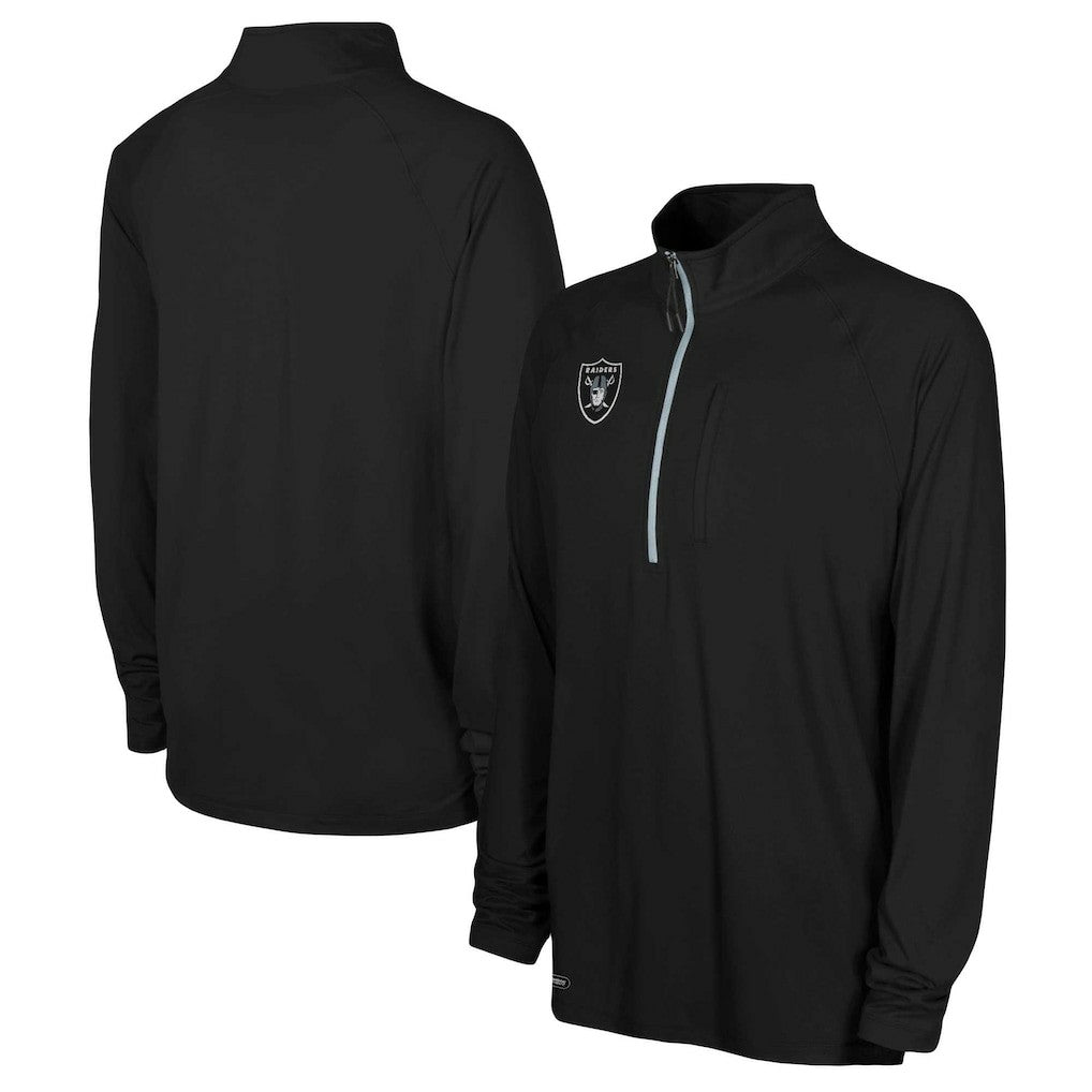 Las Vegas Raiders Combine Authentic Raglan Quarter-Zip Top | NFL Sale