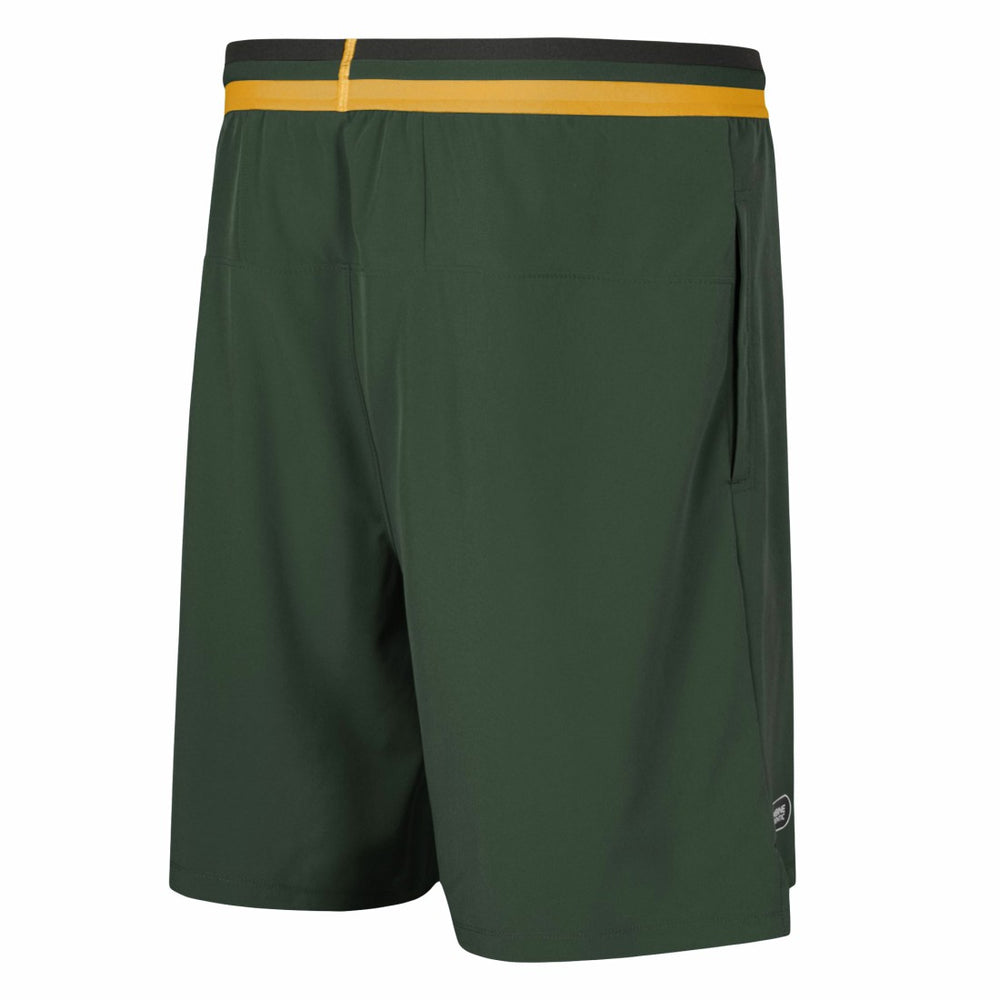 Green Bay Packers Cool Down Tri-Color Elastic Training Shorts | NFL Hot
