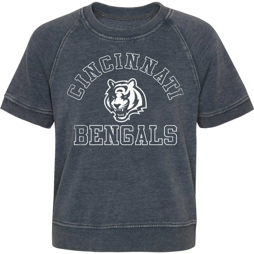 Cincinnati Bengals Girls Juniors Cheer Squad Raglan T-Shirt | NFL Discount