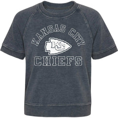 Kansas City Chiefs Girls Juniors Cheer Squad Raglan T-Shirt | NFL Hot