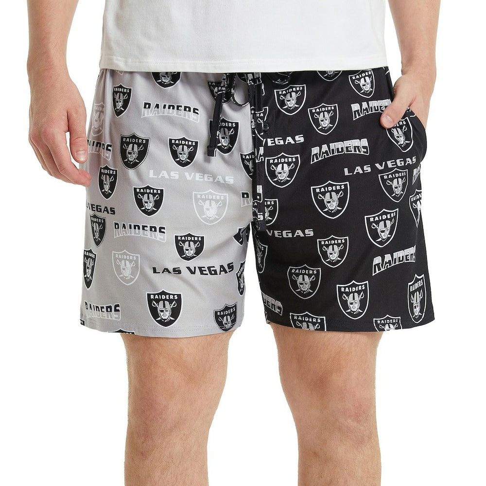 Las Vegas Raiders Concepts Sport Breakthrough AOP Knit Split Shorts | NFL Outlet