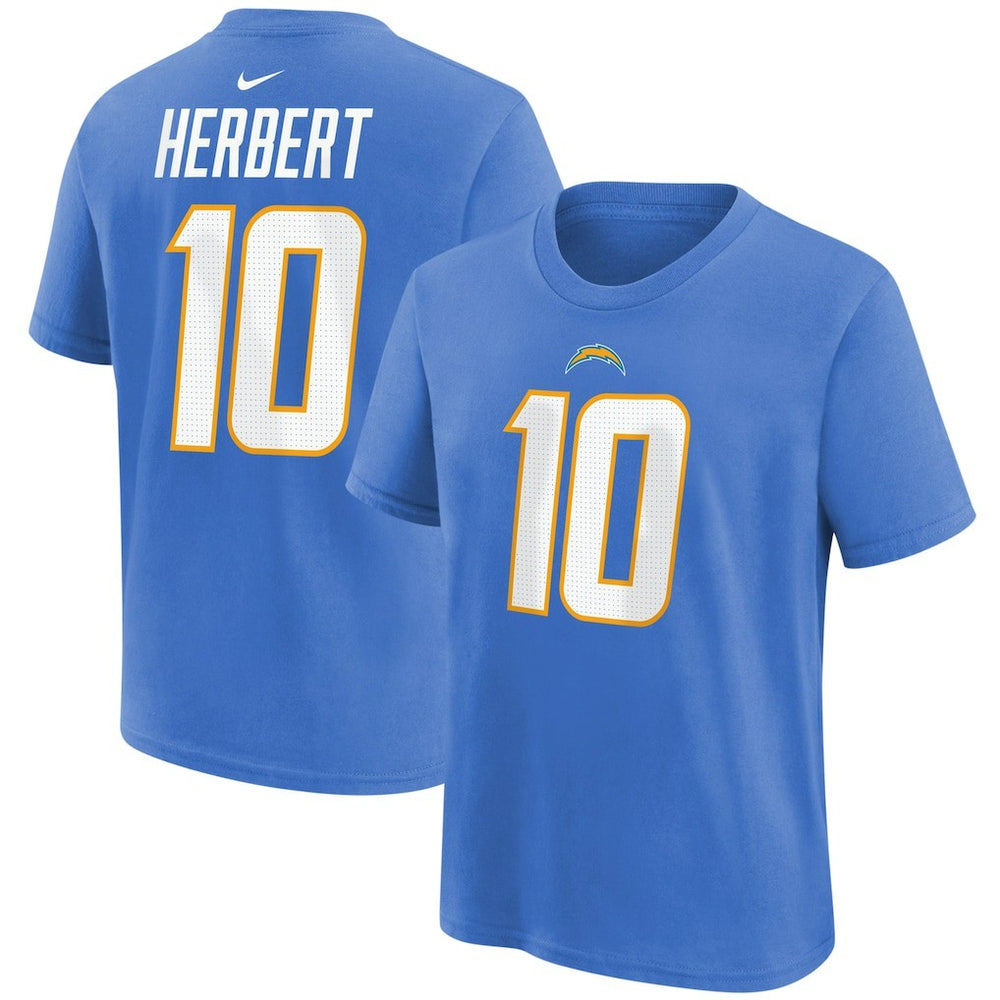 Los Angeles Chargers Justin Herbert  Youth Player Name & Number T-Shirt | NFL Discount