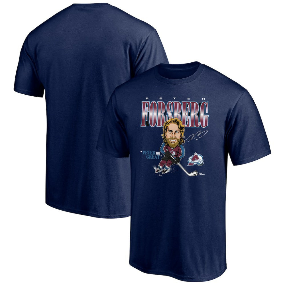 Peter Forsberg Colorado Avalanche Player Caricature T-Shirt -  NHL T-shirts