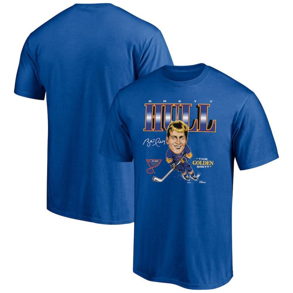 Brett Hull St. Louis Blues Player Caricature T-Shirt -  NHL T-shirts