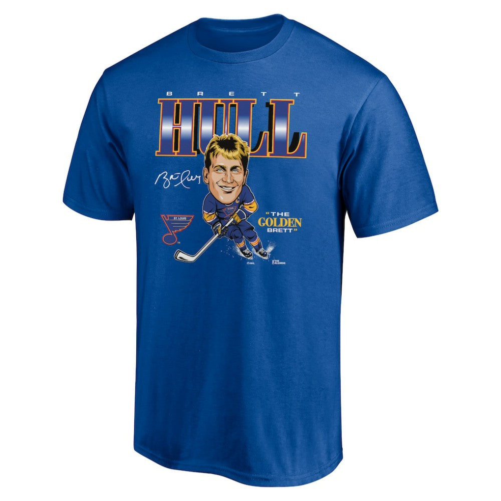 Brett Hull St. Louis Blues Player Caricature T-Shirt -  NHL T-shirts