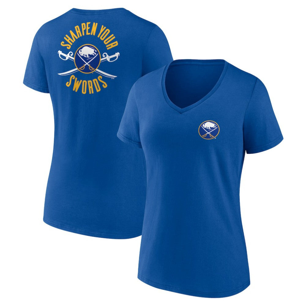 Buffalo Sabres Women's Territorial V-Neck T-Shirt -  NHL T-shirts