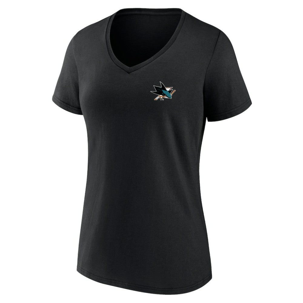 San Jose Sharks Women's Territorial V-Neck T-Shirt -  NHL T-shirts
