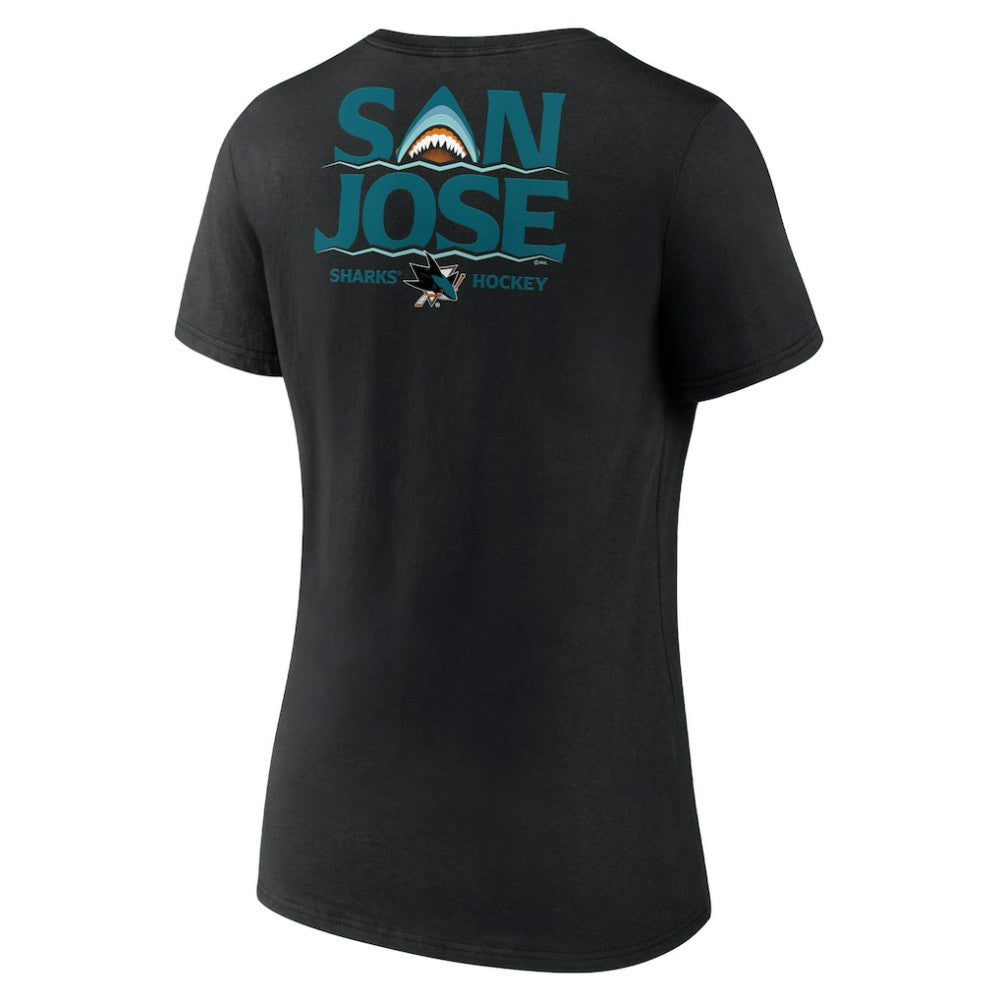 San Jose Sharks Women's Territorial V-Neck T-Shirt -  NHL T-shirts