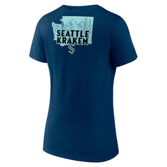 Seattle Kraken Women's Territorial V-Neck T-Shirt -  NHL T-shirts