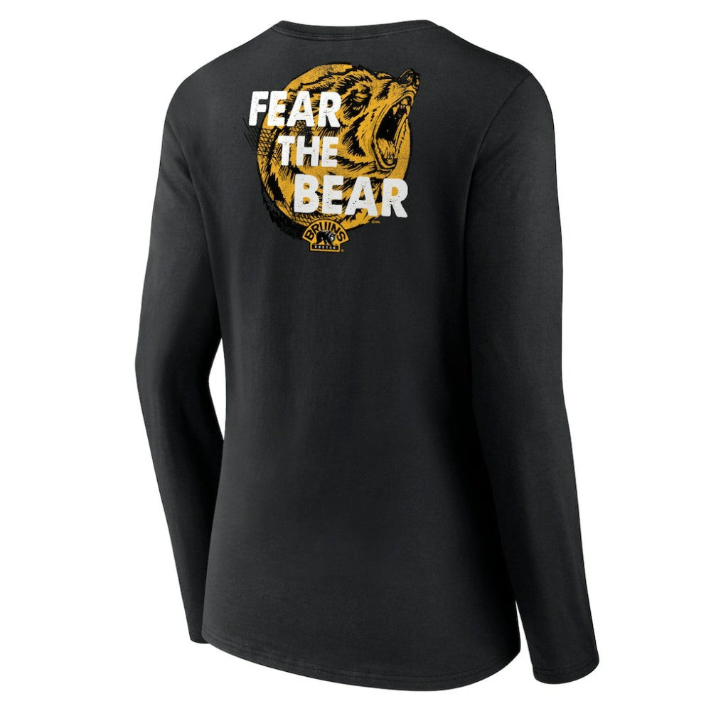 Boston Bruins Women's Territorial Long Sleeve V-Neck T-Shirt -  NHL T-shirts