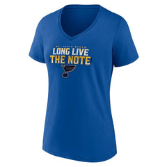 St. Louis Blues Women's Shout Out V-Neck T-Shirt -  NHL T-shirts