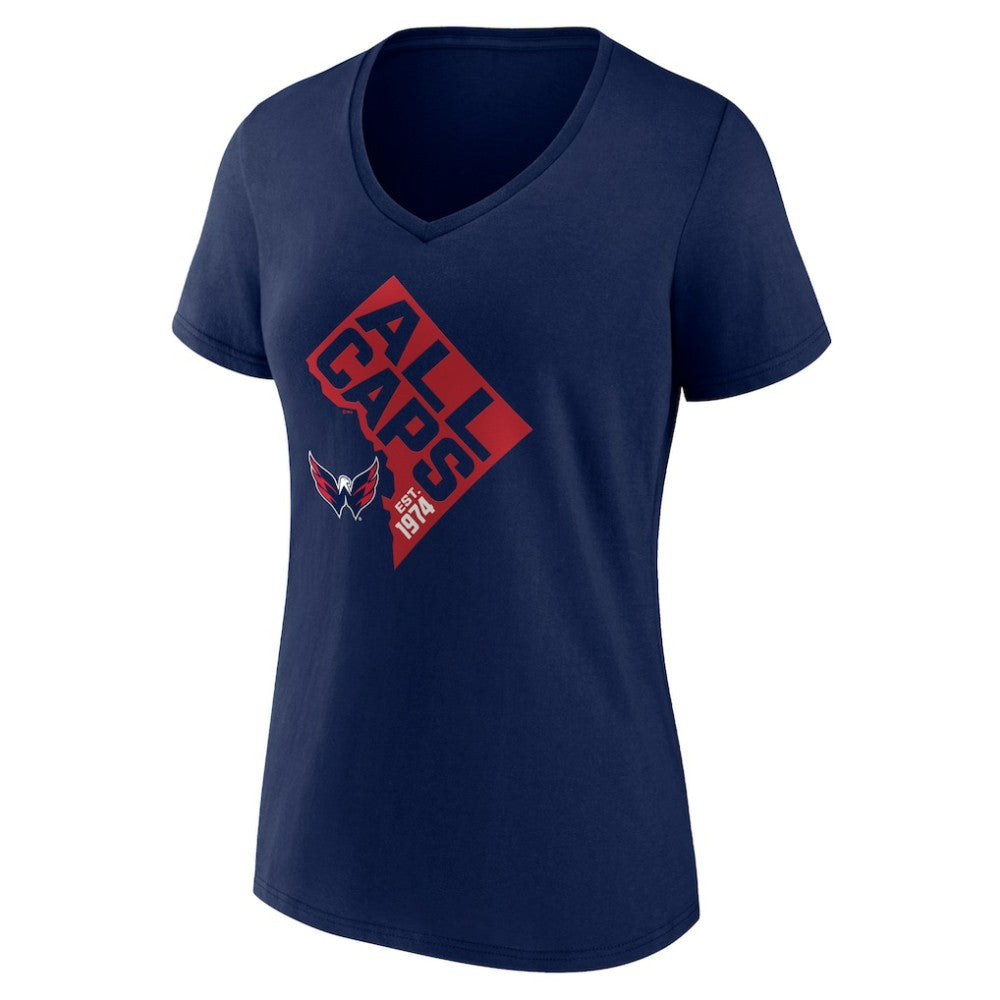 Washington Capitals Women's Shout Out V-Neck T-Shirt -  NHL T-shirts