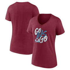 Colorado Avalanche Women's Proclamation V-Neck T-Shirt -  NHL T-shirts