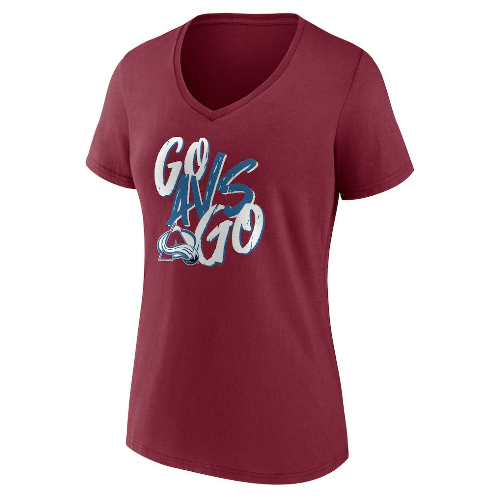 Colorado Avalanche Women's Proclamation V-Neck T-Shirt -  NHL T-shirts