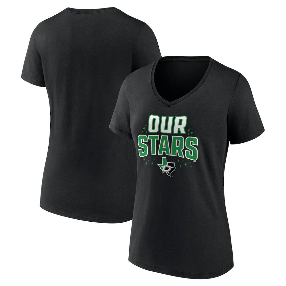 Dallas Stars Women's Proclamation V-Neck T-Shirt -  NHL T-shirts