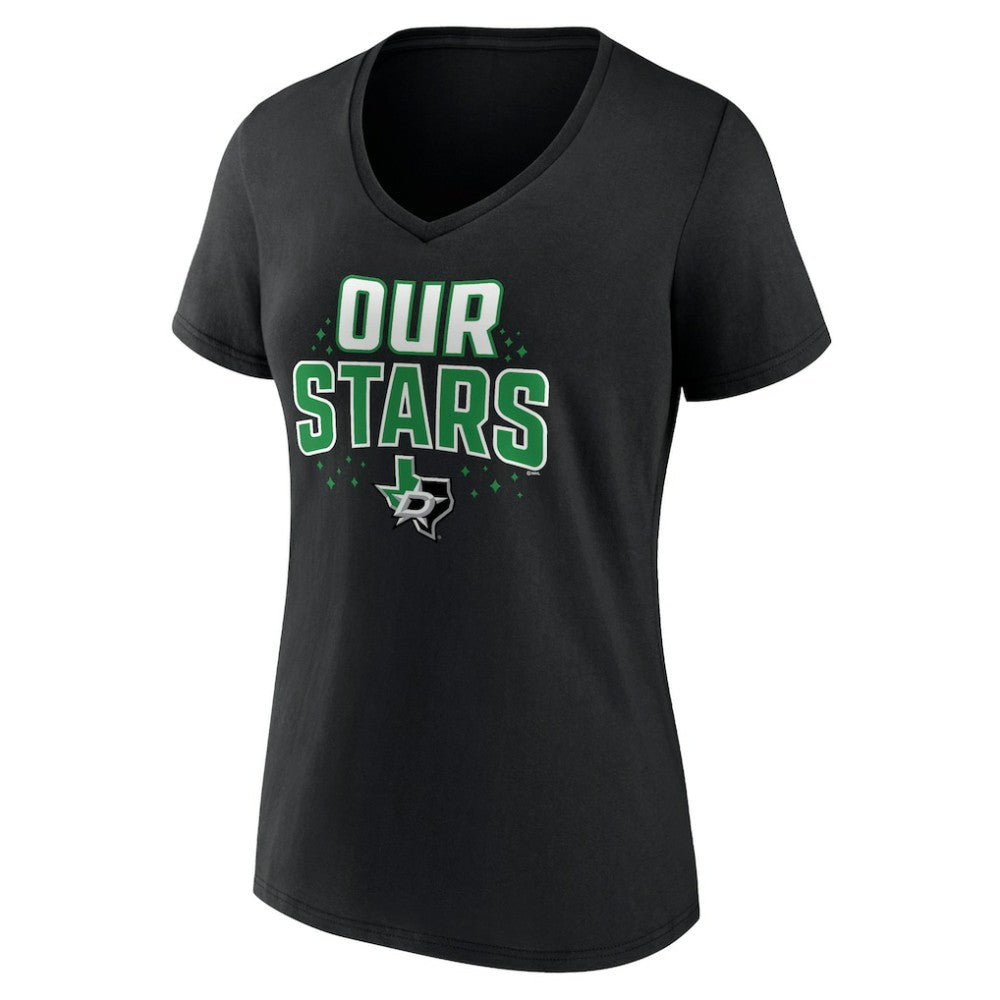 Dallas Stars Women's Proclamation V-Neck T-Shirt -  NHL T-shirts