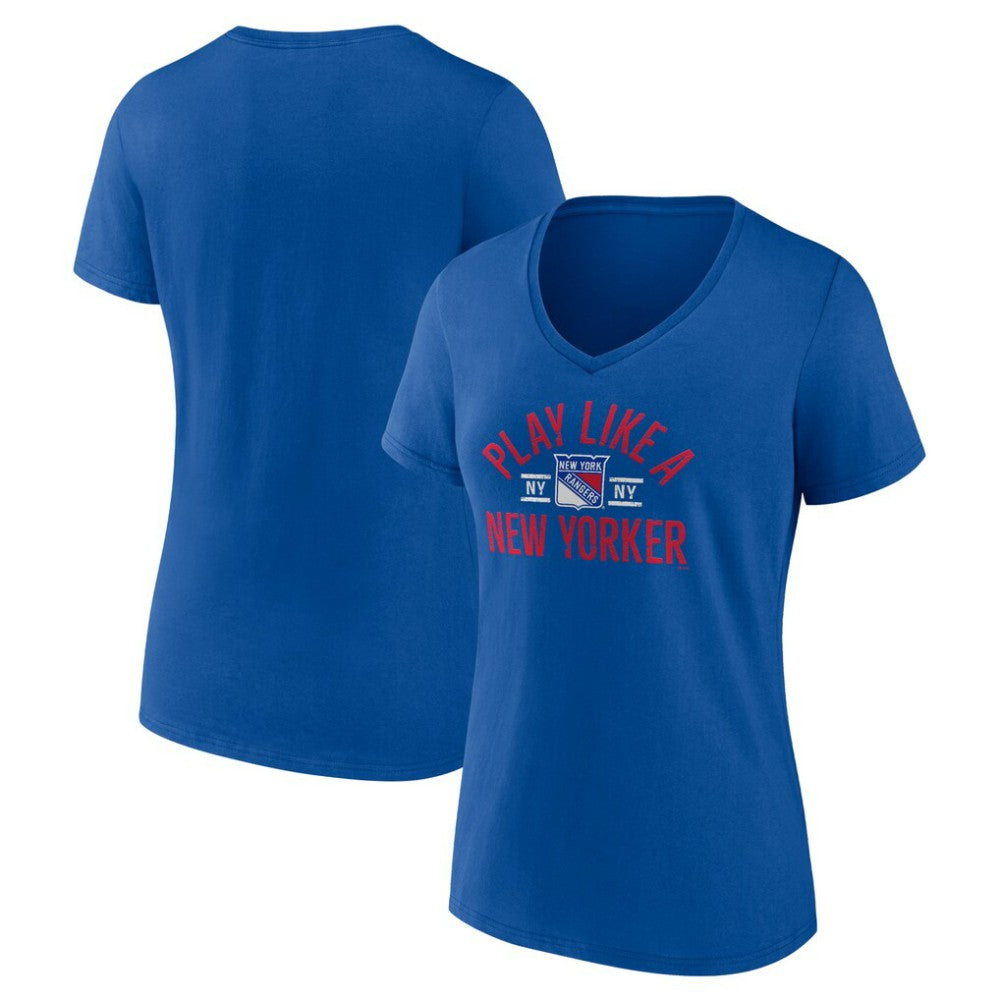 New York Rangers Women's Proclamation V-Neck T-Shirt -  NHL T-shirts