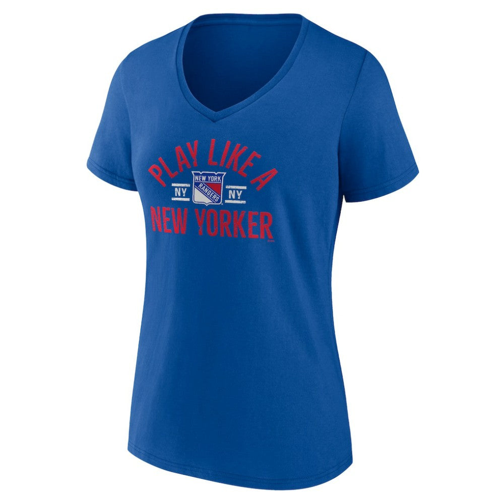 New York Rangers Women's Proclamation V-Neck T-Shirt -  NHL T-shirts