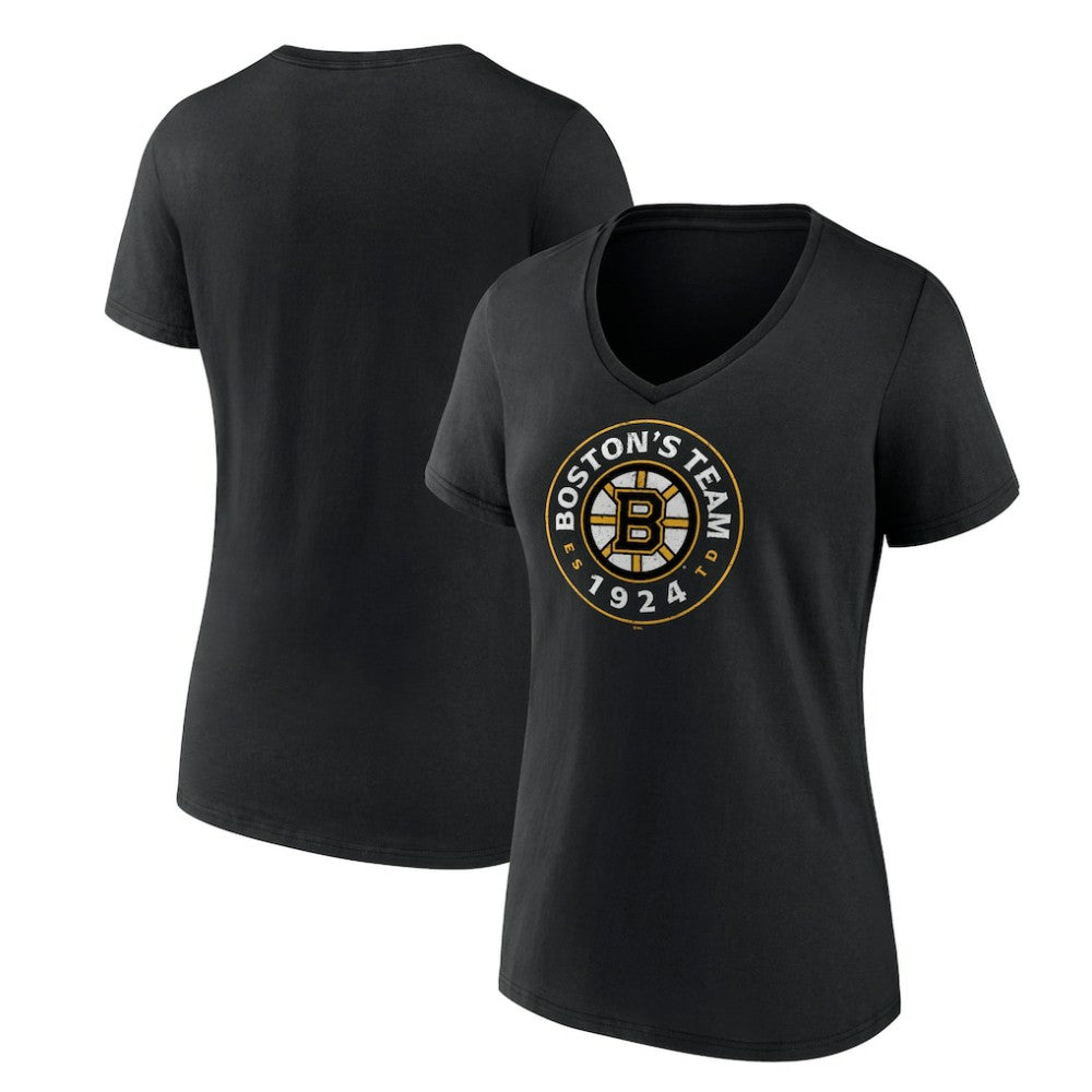Boston Bruins Women's Represent V-Neck T-Shirt -  NHL T-shirts