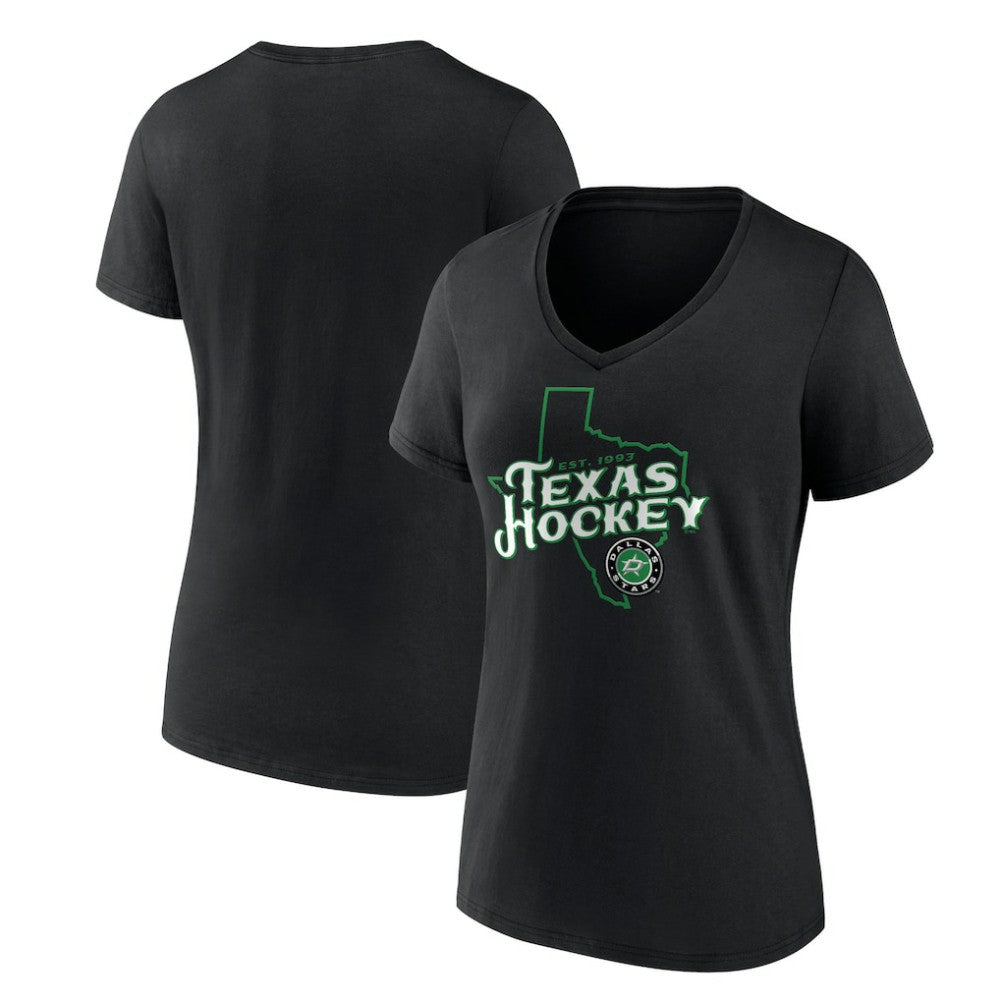 Dallas Stars Women's Represent V-Neck T-Shirt -  NHL T-shirts