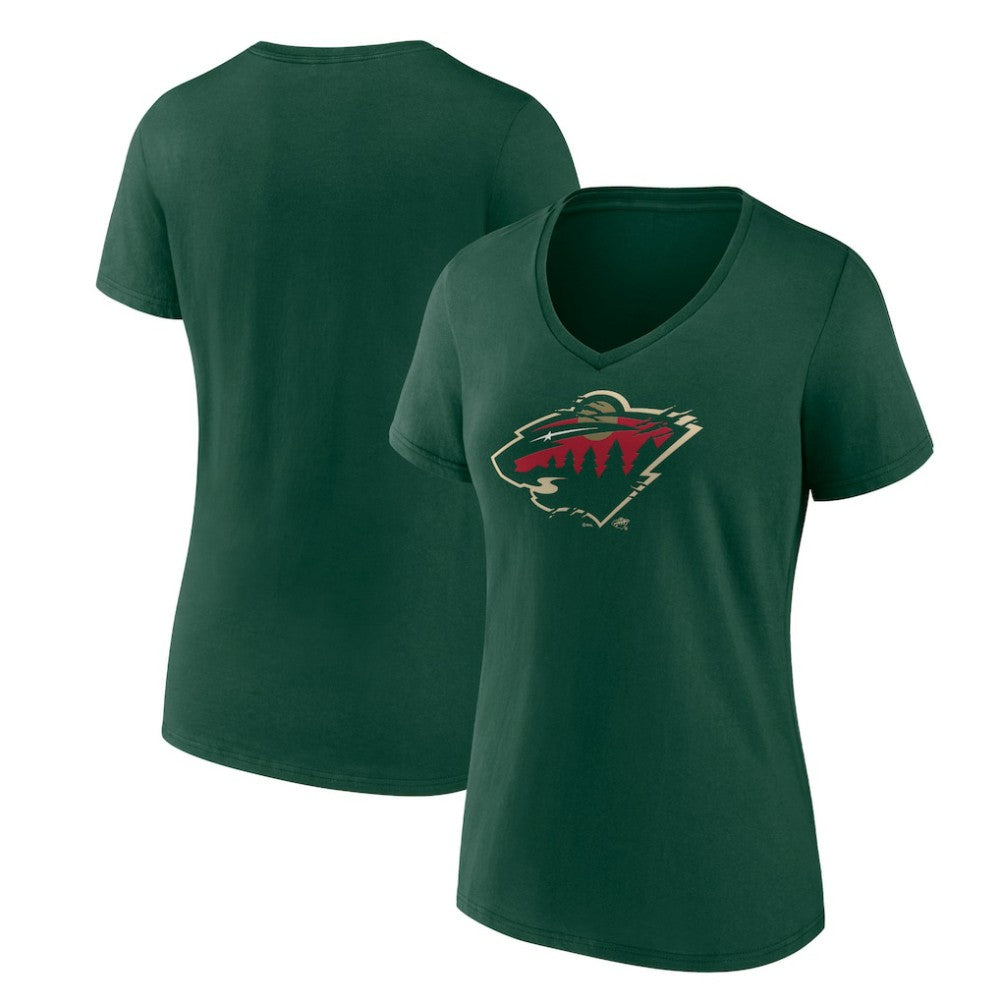Minnesota Wild Women's Represent V-Neck T-Shirt -  NHL T-shirts